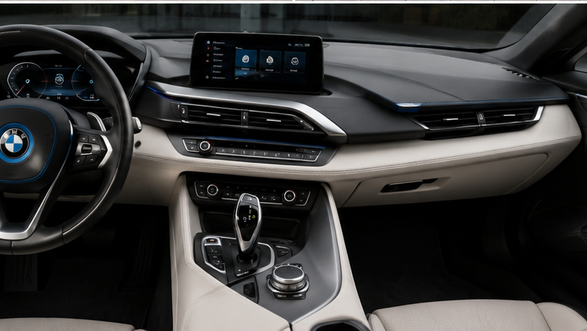 BMW i8 cabina